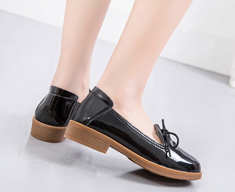 Kymi Casual Leather Loafer Skor För Kvinnor - Beige