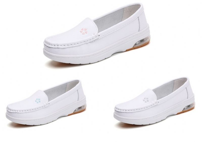 Lacy Dam Kvalitets Slip-on Flat Loafer Skor - Grå
