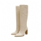 Beige kort plysch