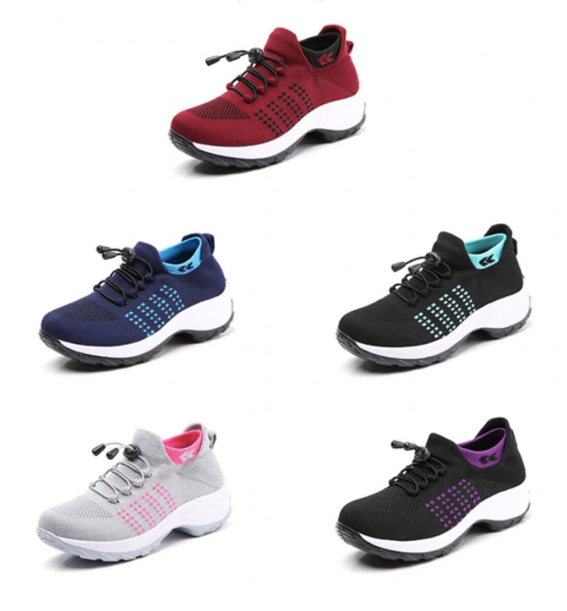 Lain Sneaker För Kvinnor - Grå