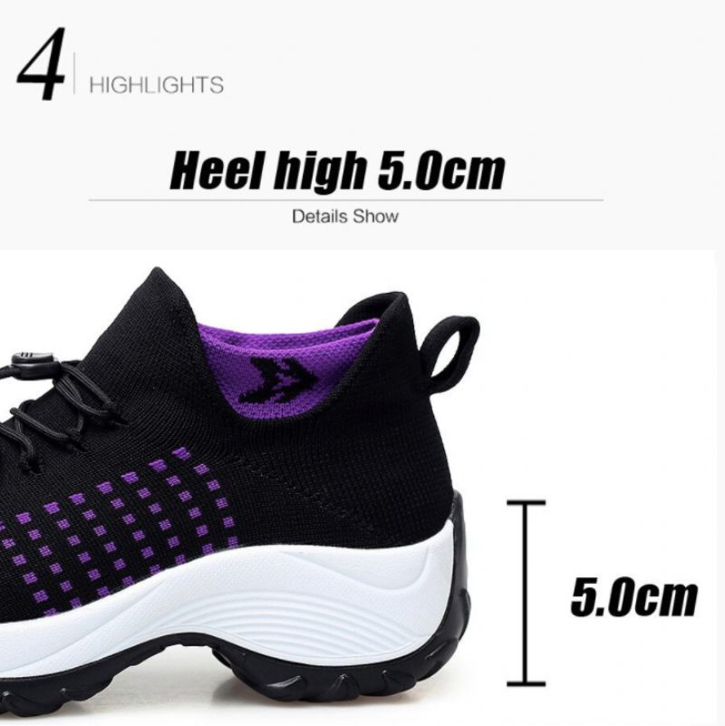 Lain Sneaker För Kvinnor - Grå