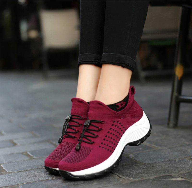 Lain Sneaker För Kvinnor - Grå