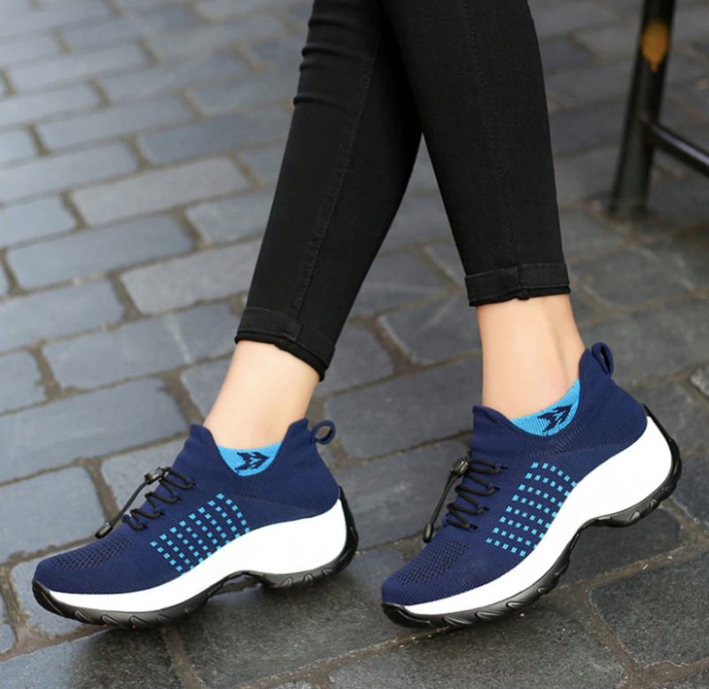 Lain Sneaker För Kvinnor - Grå