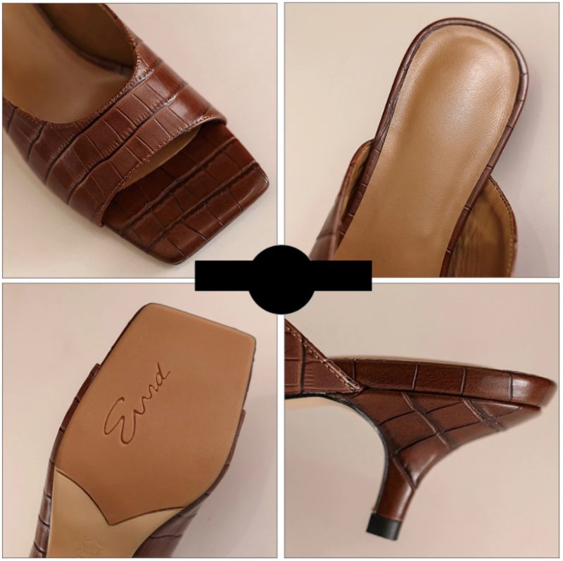 Laja Lågklackade Sandaler - Brun