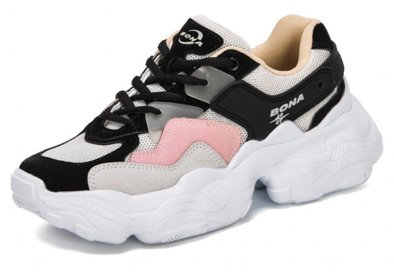 Lake Trendiga Sneaker Med Snörning För Kvinnor - Grå