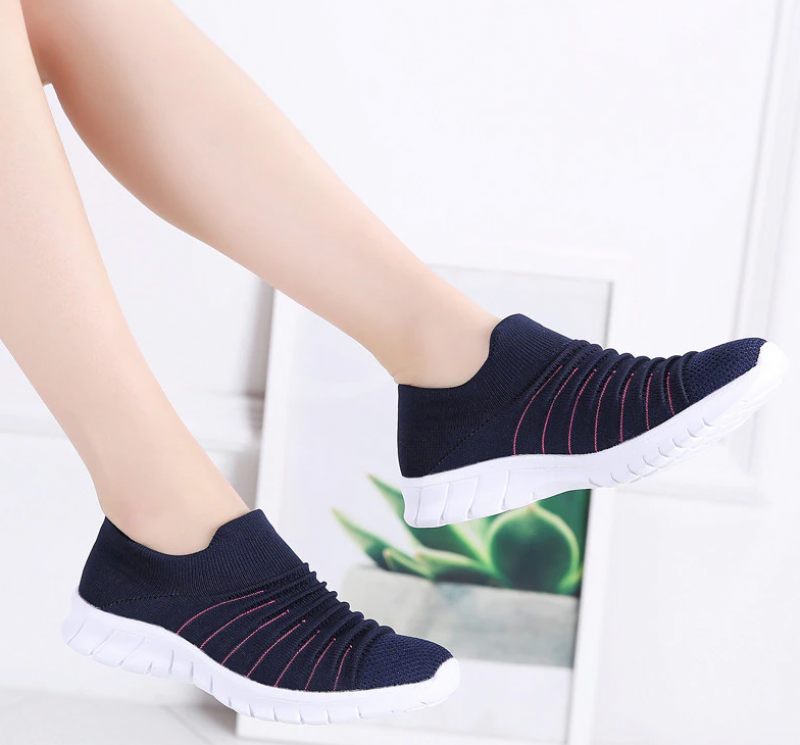 Lanet Damer Andas Bekväma Slip-on Loafers Svarta Skor - Svart