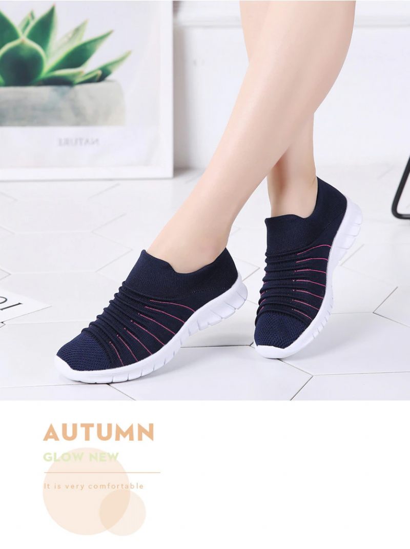 Lanet Damer Andas Bekväma Slip-on Loafers Svarta Skor - Svart