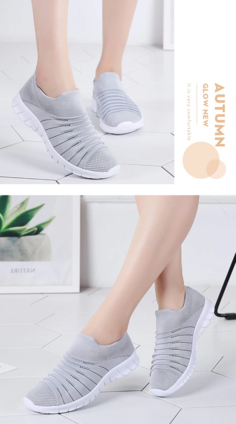 Lanet Damer Andas Bekväma Slip-on Loafers Svarta Skor - Svart