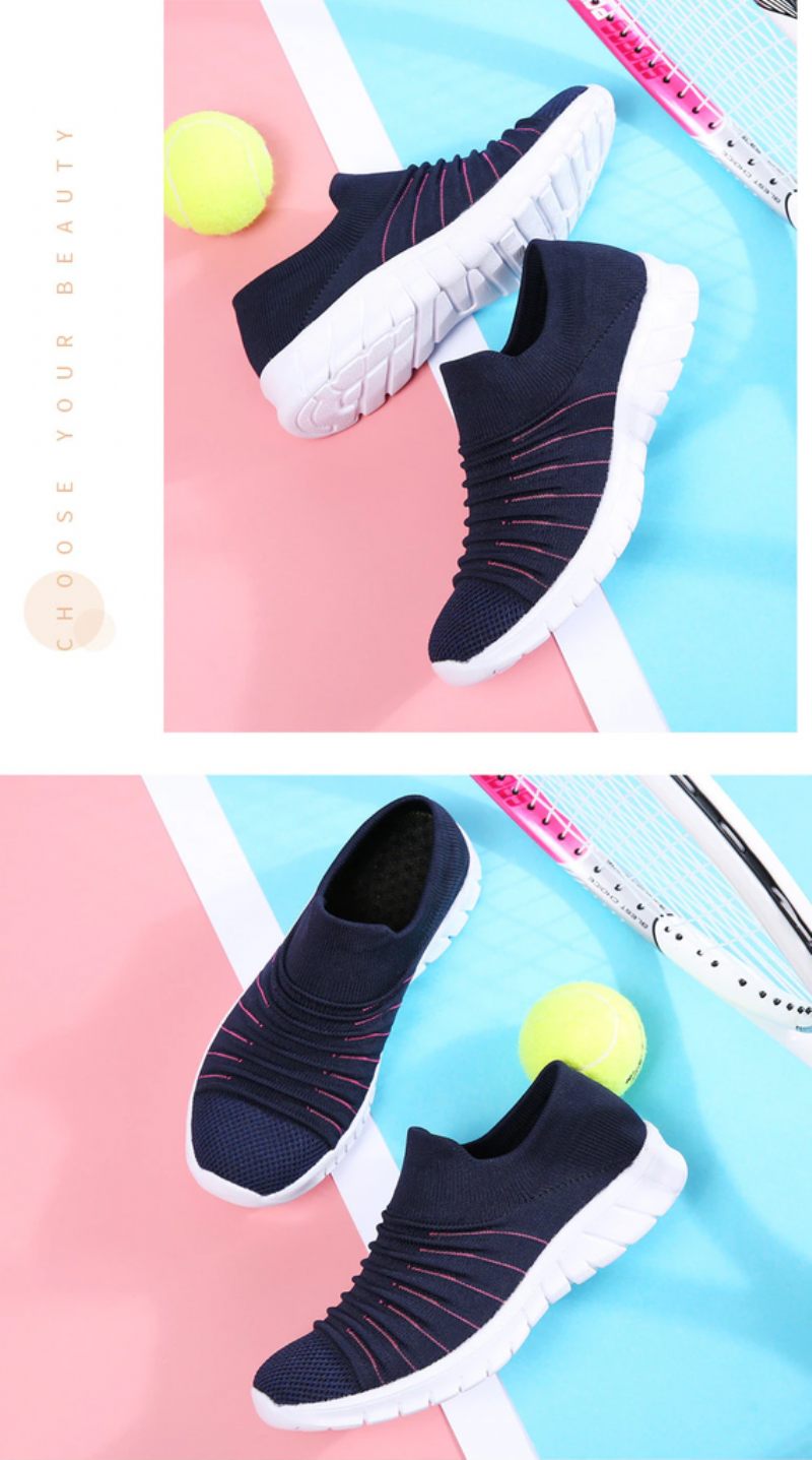 Lanet Damer Andas Bekväma Slip-on Loafers Svarta Skor - Svart