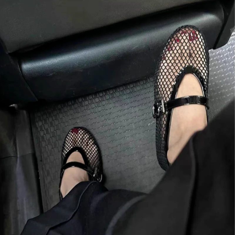 Lanus Flat Mesh-skor För Kvinnor - Svart