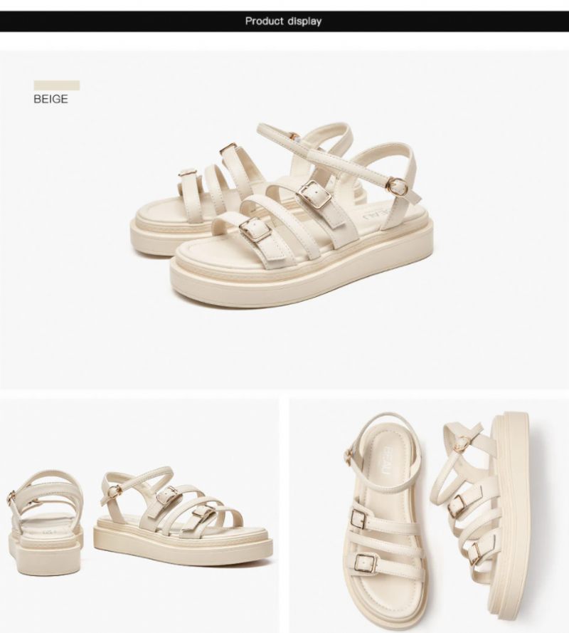 Lary Plattformssandal För Kvinnor - Beige