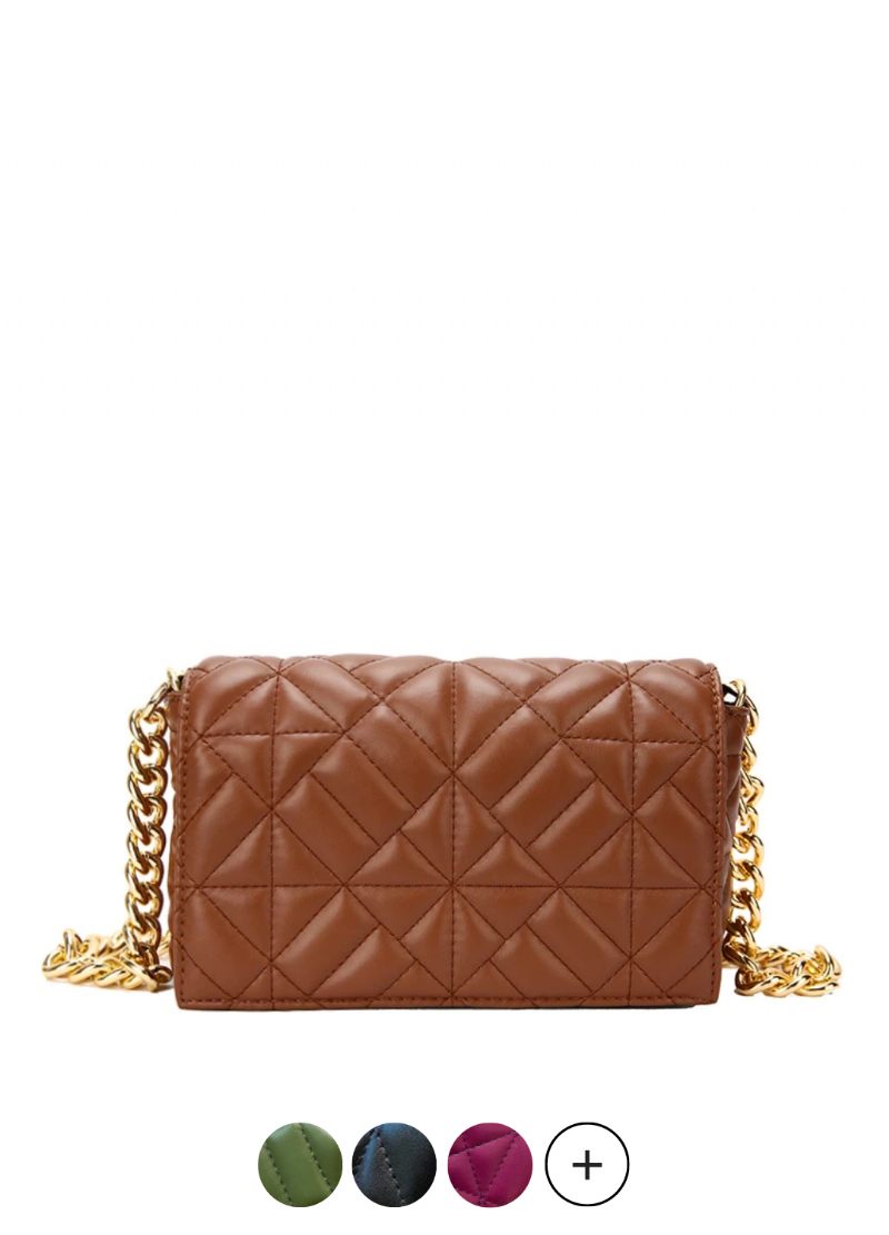 Latty Minimalistisk Quilted Flap Handväska För Kvinnor