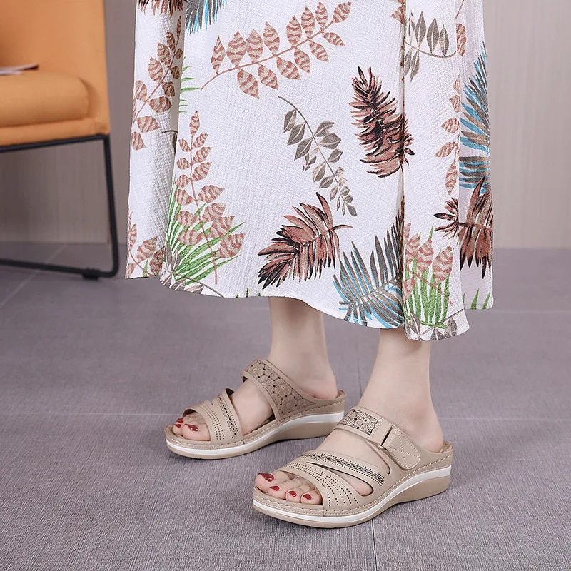 Laty Wedge Sandal - Rosa