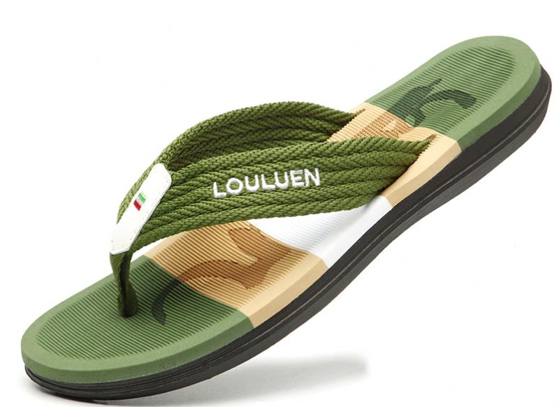 Lazan Utomhus Flip Flops För Män - Marinblå