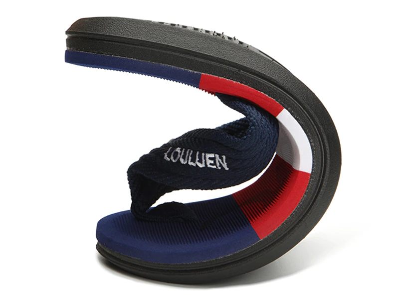 Lazan Utomhus Flip Flops För Män - Marinblå