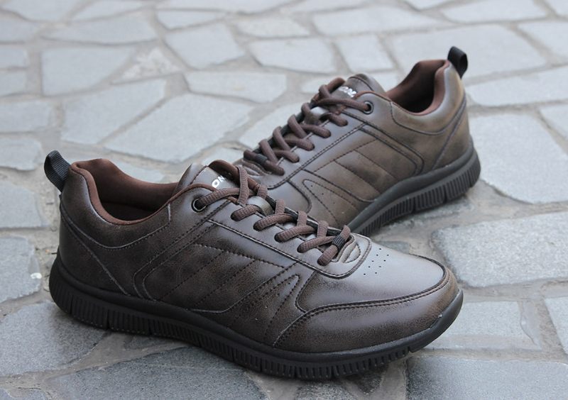 Lecer Modesneakers För Män - Kaffe