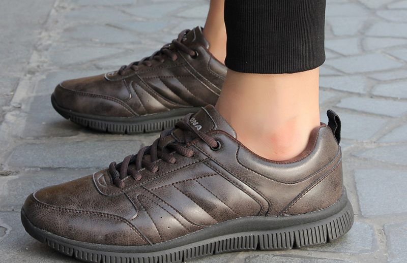 Lecer Modesneakers För Män - Kaffe