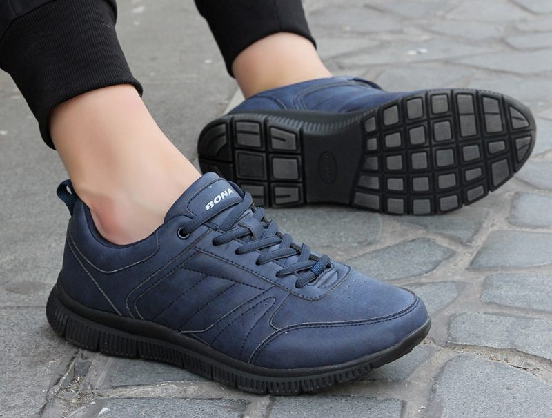 Lecer Modesneakers För Män - Kaffe