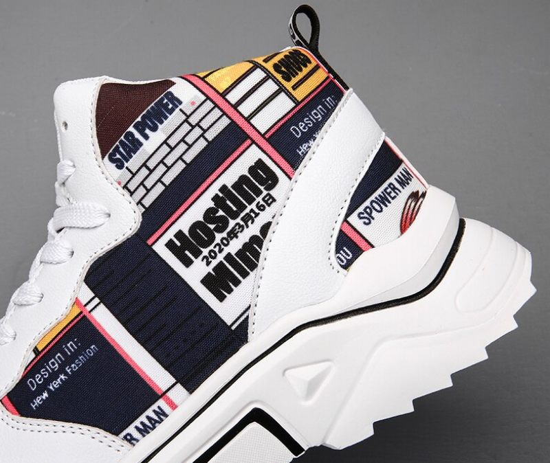Lecer Modesneakers För Män - Vit