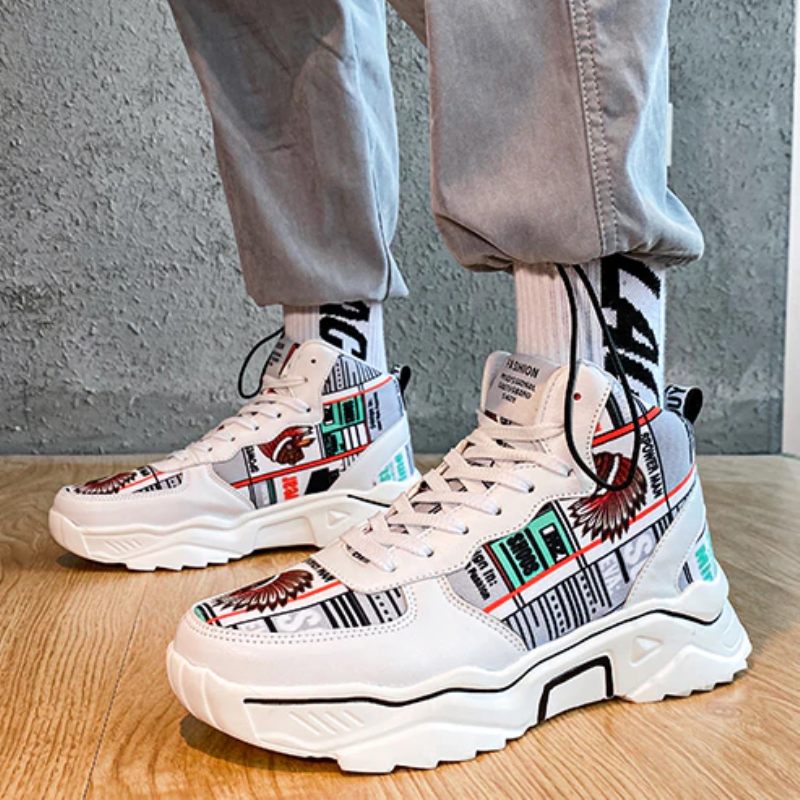 Lecer Modesneakers För Män - Vit