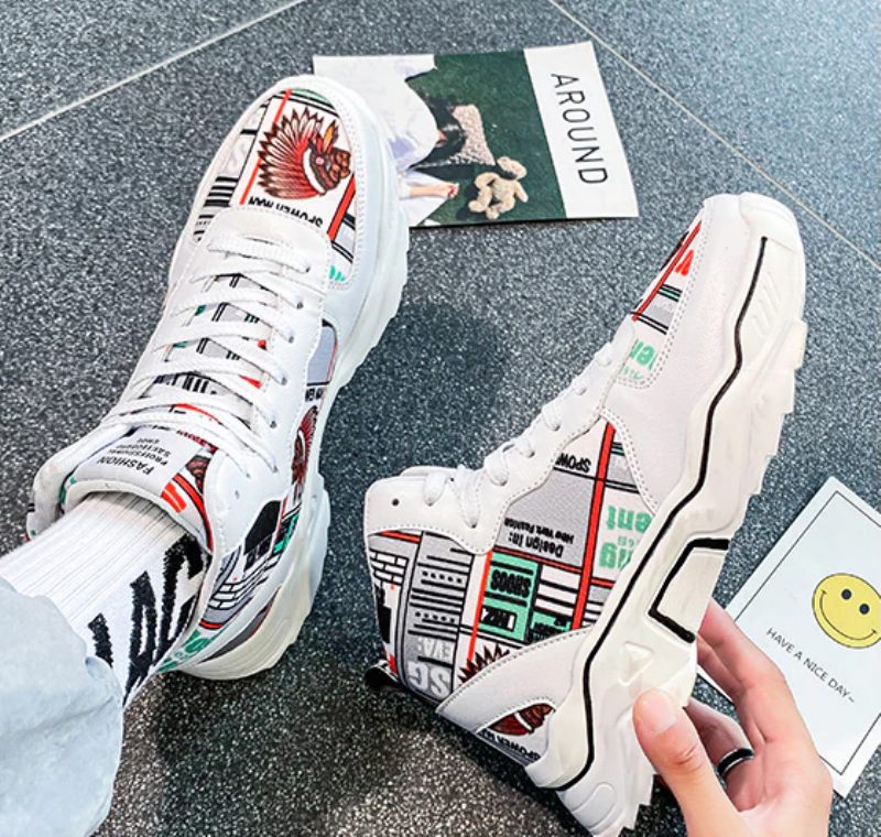 Lecer Modesneakers För Män - Vit