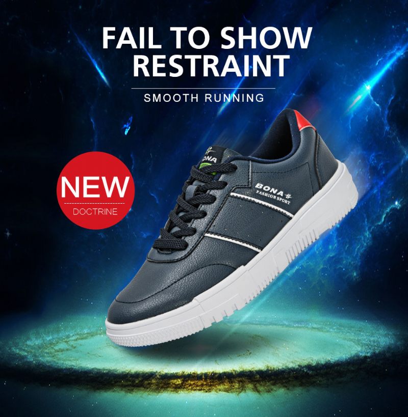 Lecester Casual Sneaker För Män - Svart