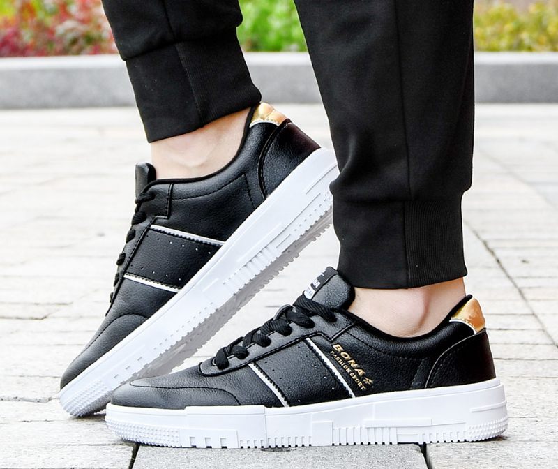 Lecester Casual Sneaker För Män - Svart