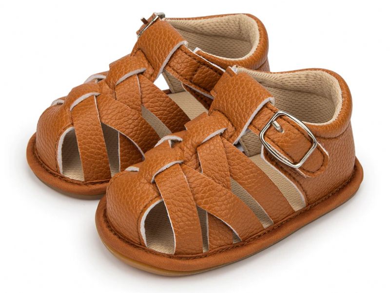 Lee Unisex Strandsandaler För Barn - Kaffe