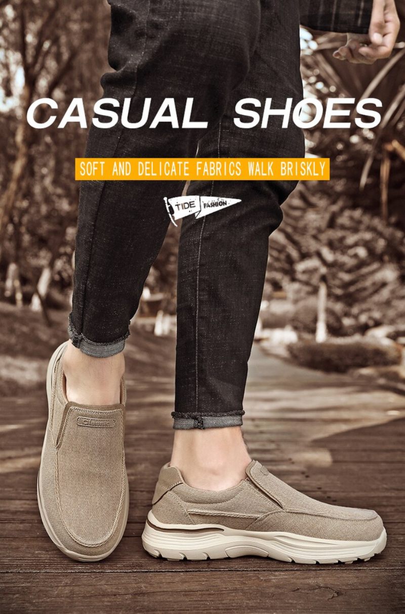 Lemar Loafers För Män Casual Skor - Khaki