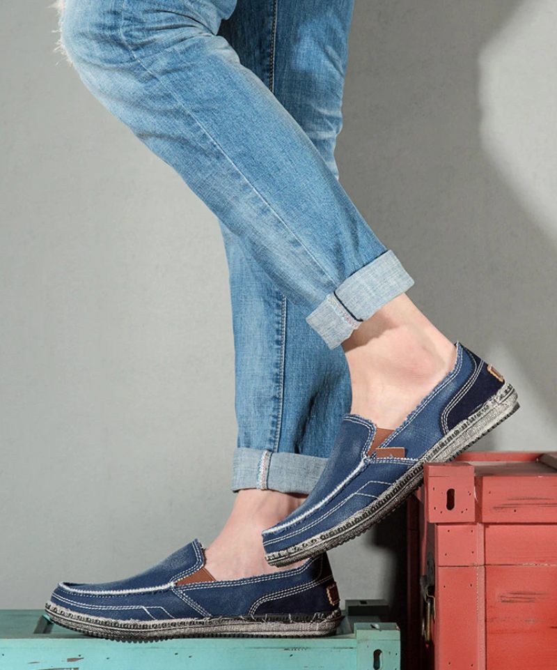 Lenglet Herr Loafer Casual Skor - Blå