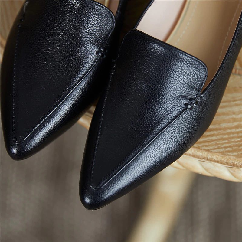 Leron Designer Loafer I Läder För Kvinnor - Beige