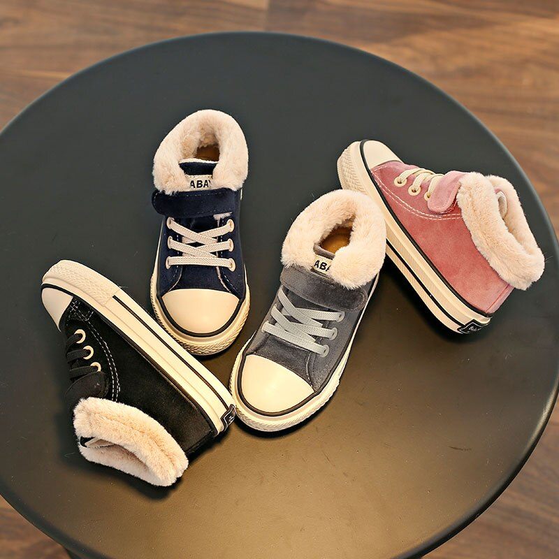 Leroy Unisex Warm Sneaker För Barn - Svart