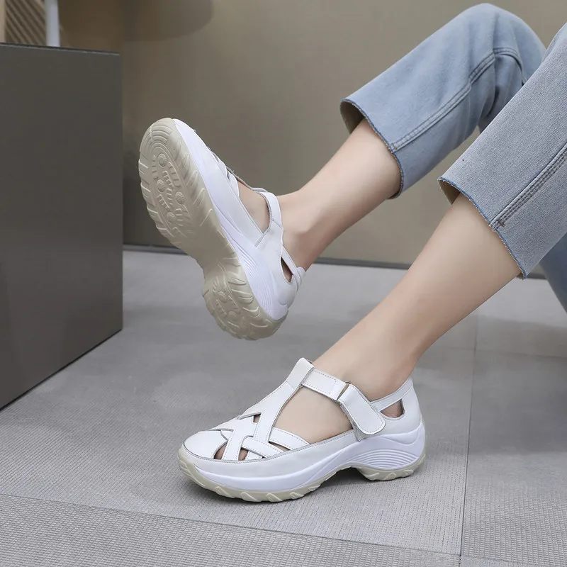 Letty Bekväma Casual Sandaler För Kvinnor - Beige