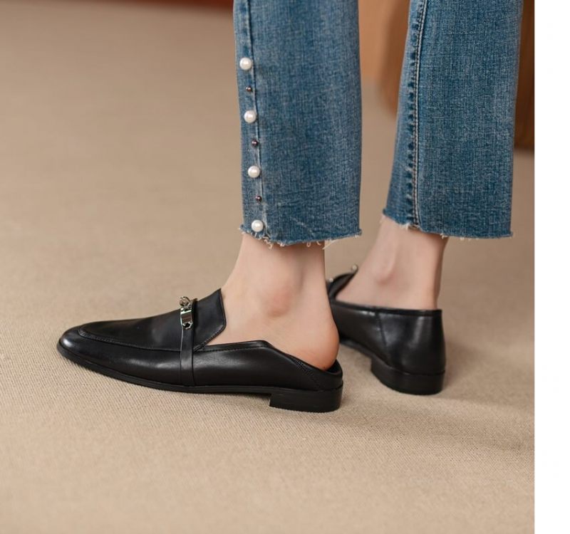 Letty Damklänning Flat Loafer Skor - Aprikos