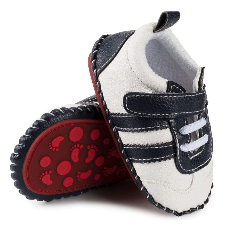Levine Unisex Platta Barnskor - Vit