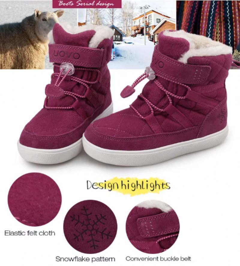 Leyla Varma Stövlar För Flickor - Fuscia Fur