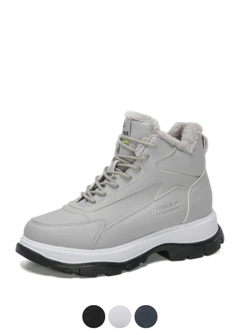 Lia Dam Plysch Varma Plattform Ankelboots
