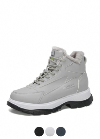 Lia Dam Plysch Varma Plattform Ankelboots