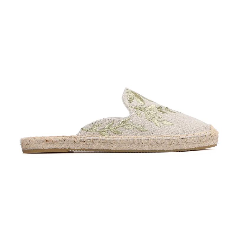 Libia Espadrilles Dam Hampa Sommarmulor - Blå