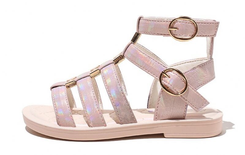Lila Gladiatorsandaler För Flickor - Beige