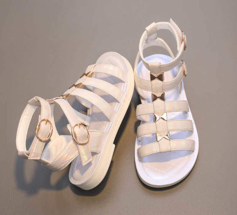 Lila Gladiatorsandaler För Flickor - Beige