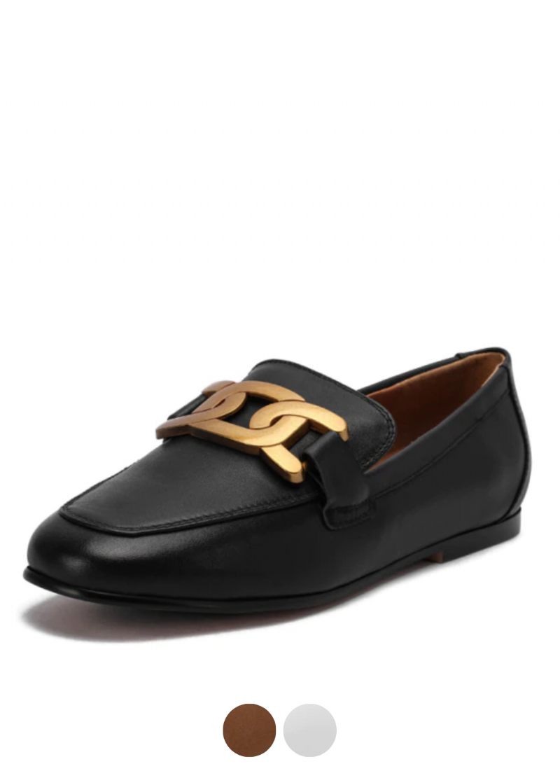 Lina Damer Casual Leather Loafer Skor
