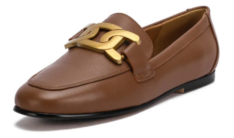 Lina Damer Casual Leather Loafer Skor - Svart