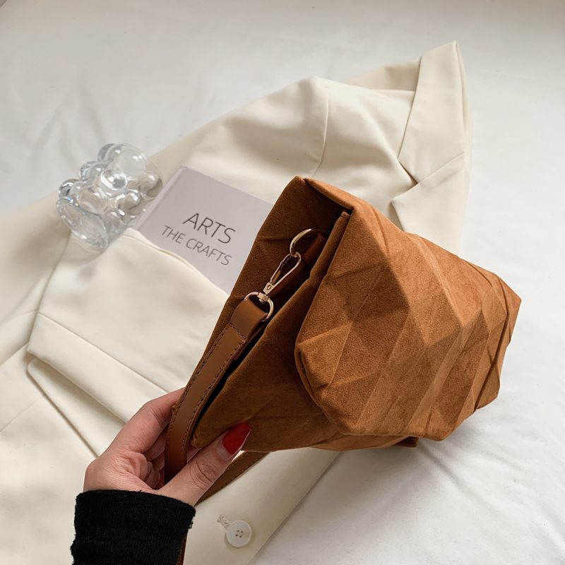 Lina Designer Shoulder Crossbody Handväska För Kvinnor - Brun