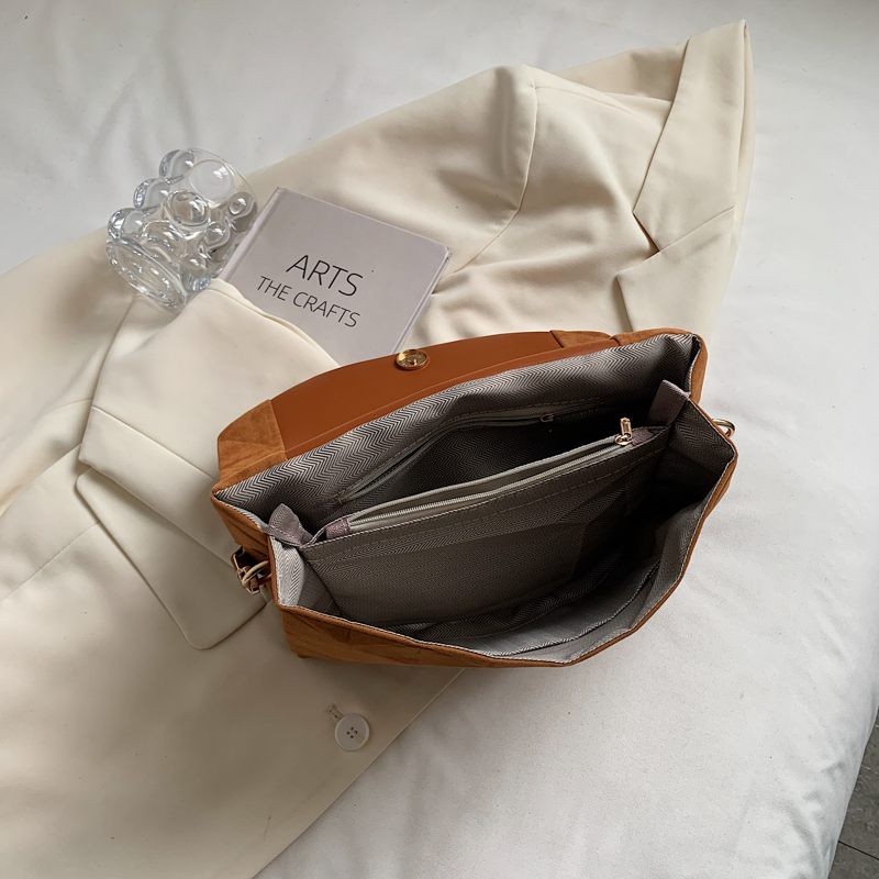 Lina Designer Shoulder Crossbody Handväska För Kvinnor - Brun