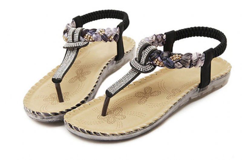 Linda Bekväm Sommarsandal För Kvinnor - Aprikos