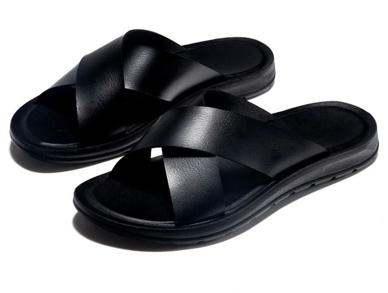 Lindelof Klassisk Sandal För Män - Svart