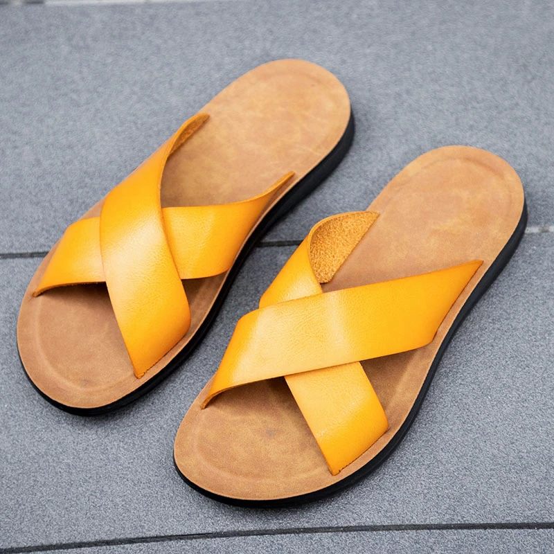 Lindelof Klassisk Sandal För Män - Svart