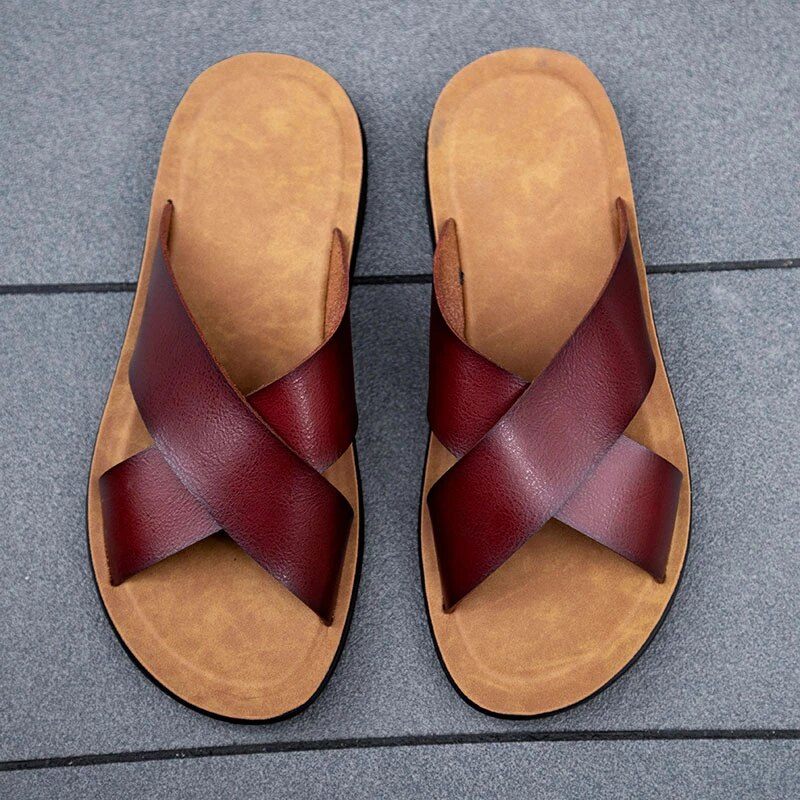 Lindelof Klassisk Sandal För Män - Svart