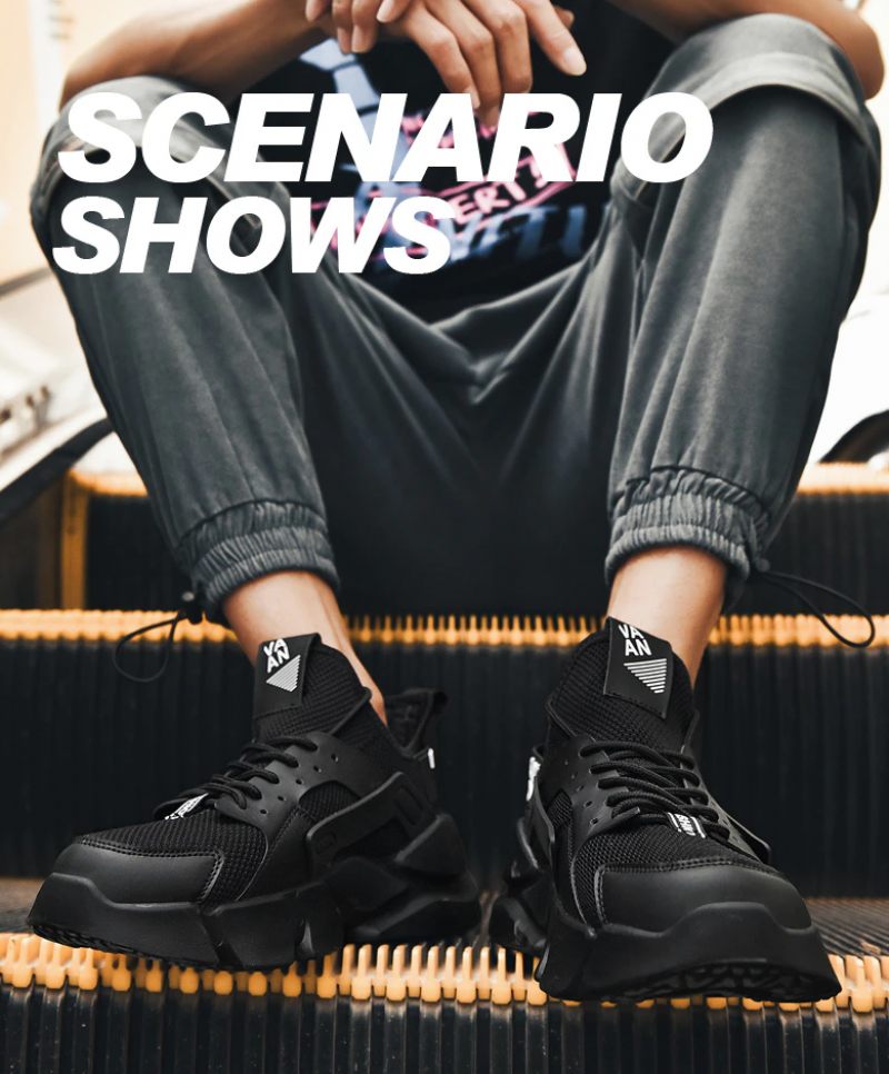 Link Sommarsneakers För Män - Svart